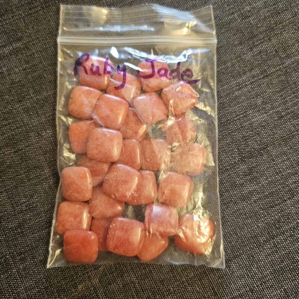 Pink Ruby Jade Stones